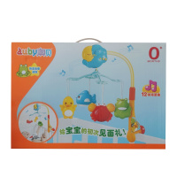 澳贝快活池塘床铃463217新生婴幼儿宝宝音乐安抚旋转哄睡床头铃0-1岁玩具