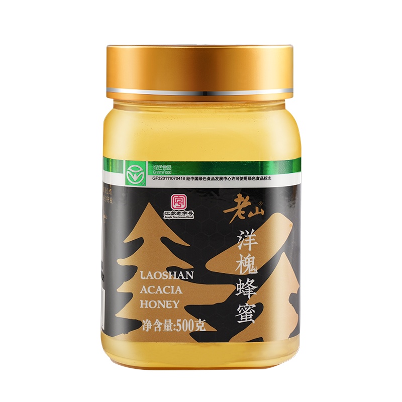老山牌A级绿色食品槐花蜂蜜500克/瓶