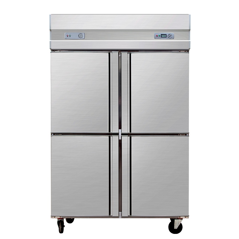 冰诗诺(BINGSHINUO) 860L四门商用冰箱冷藏冷冻双温保鲜柜酒店厨房立式冷柜4开门不锈钢直冷冰柜