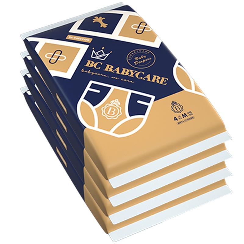 babycare婴儿纸尿裤BC纸尿裤皇室狮子王国弱酸亲肤新生儿BBC拉拉裤尿不湿超薄透气 纸尿裤试用装M码4片装