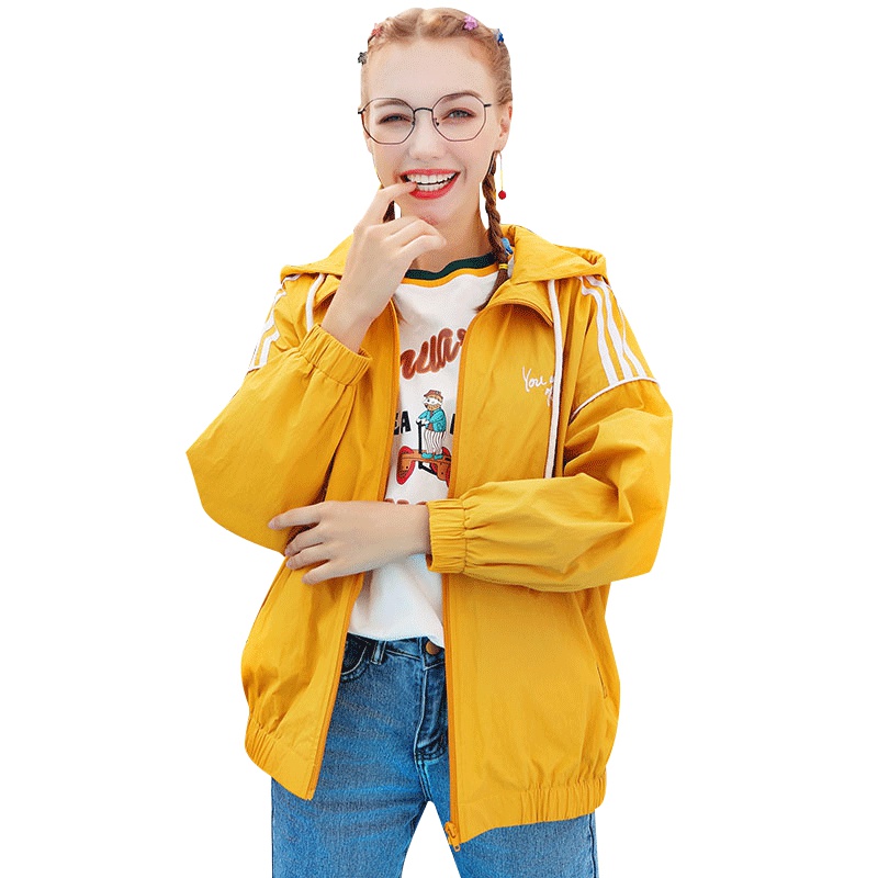 2019新款韩版宽松百搭bf原宿连帽学生工装短外套女秋棒球服夹克潮