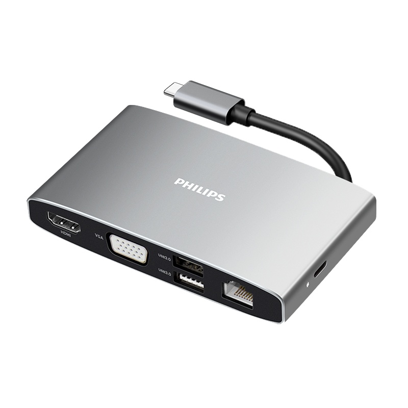 飞利浦typec拓展坞苹果电脑转换器转接头雷电3macbook扩展proHDMI SWR1608G