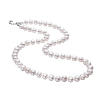 鑫万福 热卖款6.5-7mm天然淡水珍珠项链/珍珠毛衣链/珍珠链子