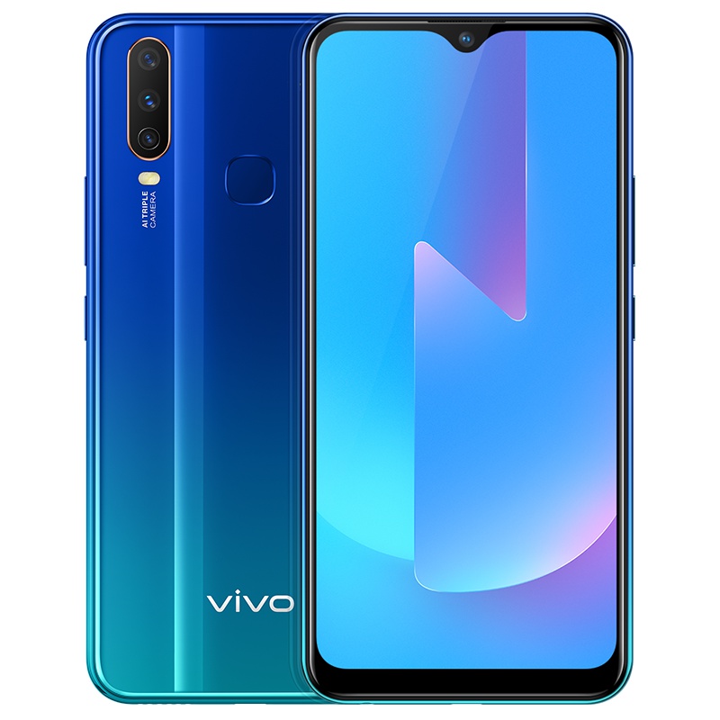 vivo U3x 4GB+64GB 深湖蓝 5000mAh大电池 18W双引擎闪充 骁龙665处理器 全网通4G手机