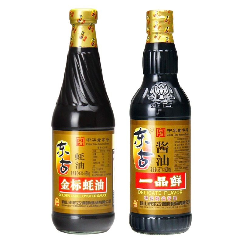 东古特级酿造酱油一品鲜500ml*1+金标蚝油680g*1 厨房日用调味