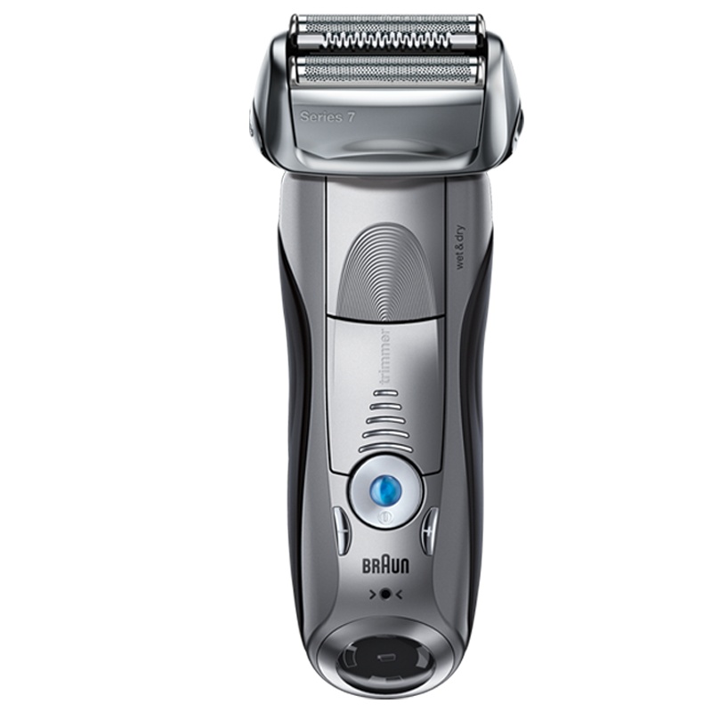 博朗(BRAUN)电动剃须刀 7系 7893ps礼盒装 智能声波技术 5种剃须模式 三刀头 充电式 全身水洗 干湿两用
