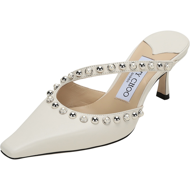 JIMMY CHOO 周仰杰 女士 皮革尖头高跟鞋穆勒鞋 ROS 65 NXD 211