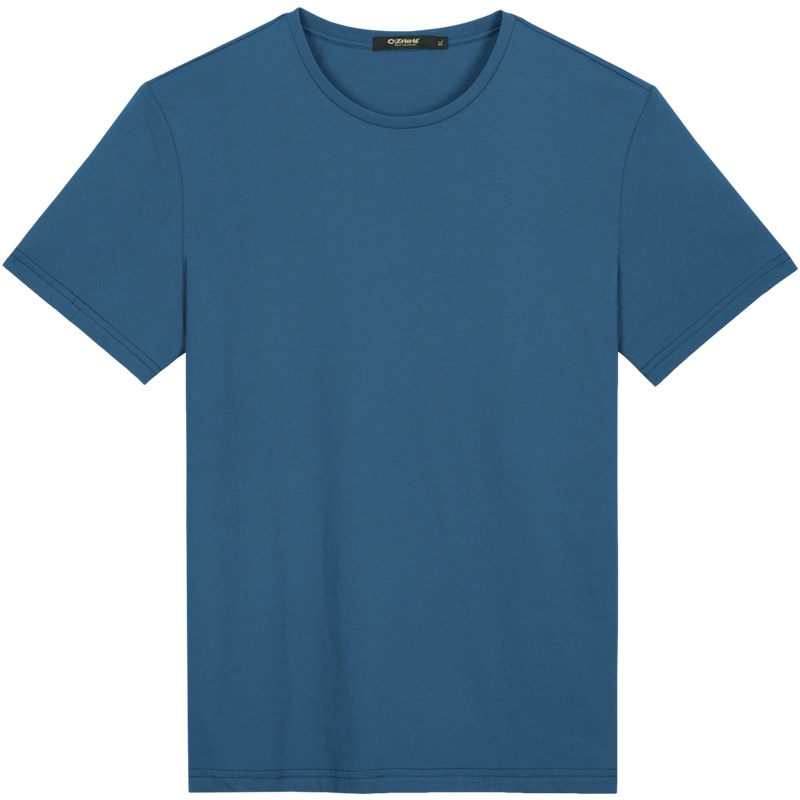 千纸鹤男装圆领纯棉短袖T恤 男2020夏季新款纯色打底衫上衣20545