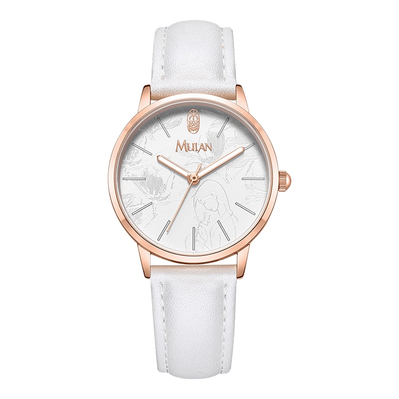 迪士尼花木兰联名手表女款学生夏季防水2021新款初高中生女孩手表