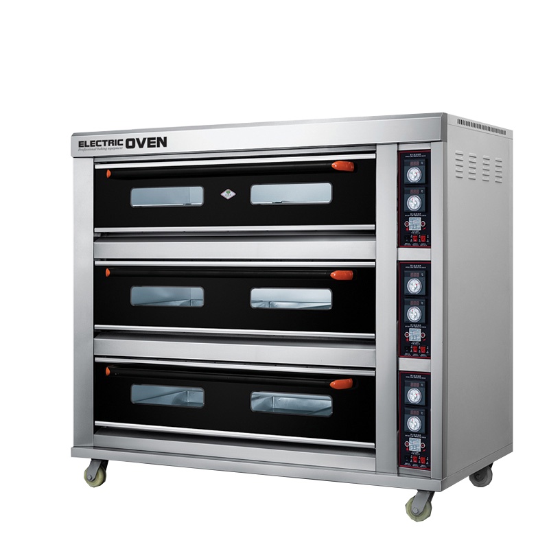 乐创(lecon) 商用烤箱 三层九盘旋钮式蛋糕面包烘焙电烤箱 LC-J-DK90