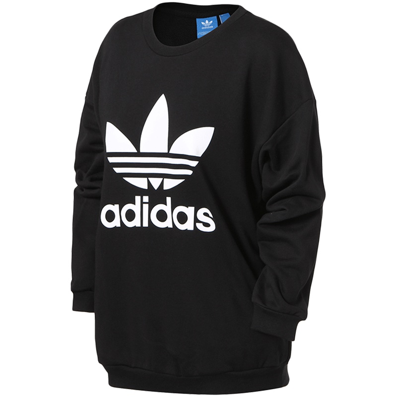 adidas阿迪达斯三叶草女子卫衣休闲运动服BP9494 30 黑色