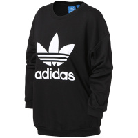 adidas阿迪达斯三叶草女子卫衣休闲运动服BP9494 30 黑色