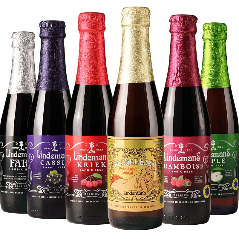 比利时进口 精酿啤酒 Lindemans 林德曼随机口味组合250ml*6瓶