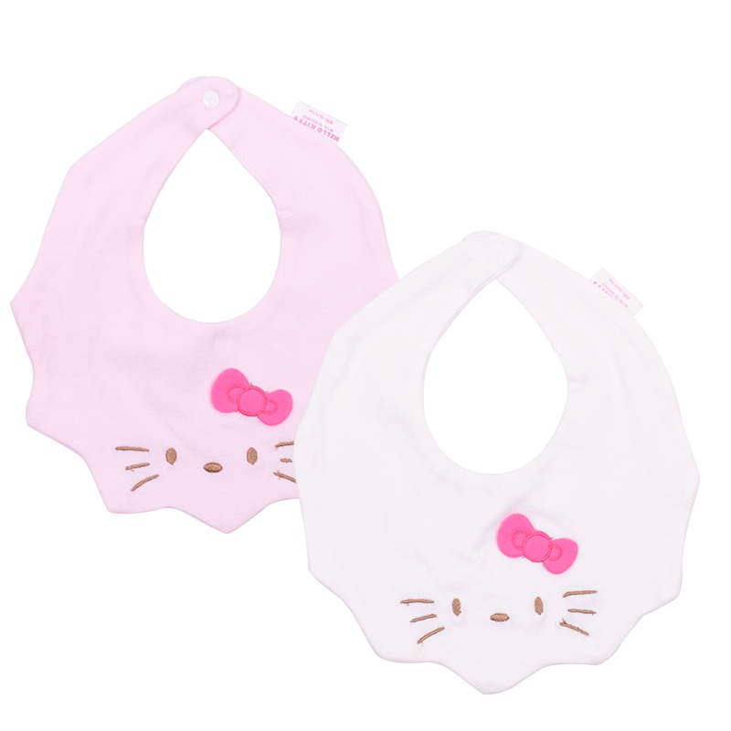 HelloKitty婴儿围兜儿童围嘴纯棉宝宝饭兜小孩口水巾花型