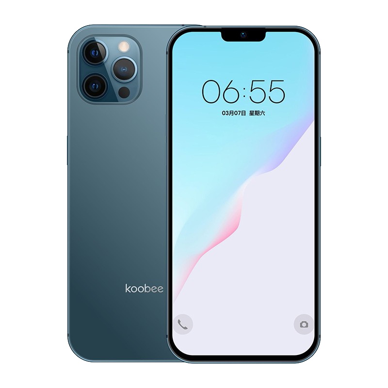 koobee/酷比X60Pro 6GB+64GB 深海蓝 大内存全面屏智能手机曲面千百元便宜超薄大屏4G游戏安卓学生价老年人手机