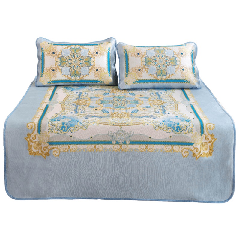 维科家纺 冰丝席三件套单人空调席1.5米可折叠1.8米双人床席子