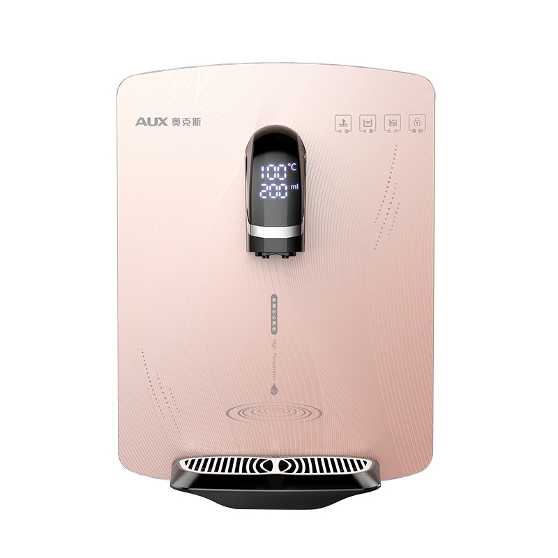 奥克斯AUX管线机速热壁挂式冷热家用无胆直饮机即热净水器饮水机 温热金色