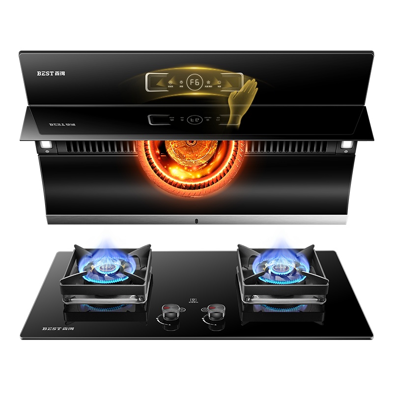 华帝 百得(BEST) E303C+QE60 烟灶套装 烟灶套餐 侧吸式触控抽油烟机燃气灶 (天然气)