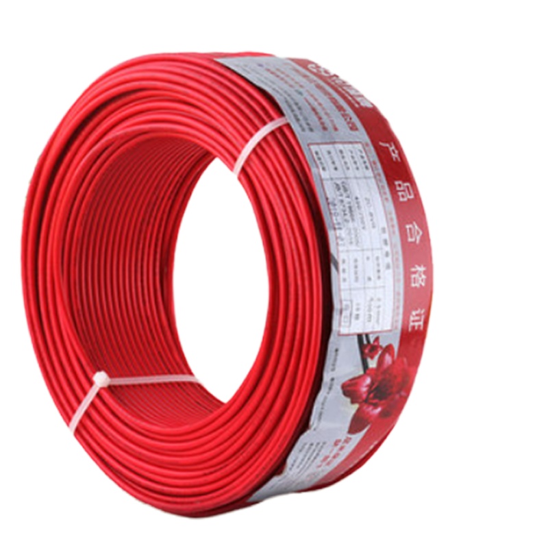 珠江电缆 单芯多股纯铜芯软线 BVR50平方 红色