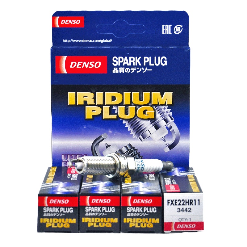 电装(DENSO)双铱金.原配火花塞FXE22HR11适配新天籁/翼豹/楼兰/森林人/阿特兹/傲虎/十代思域(4支装)