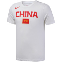 NIKE男装短袖T恤圆领套头针织中国队篮球休闲运动服BQ3729