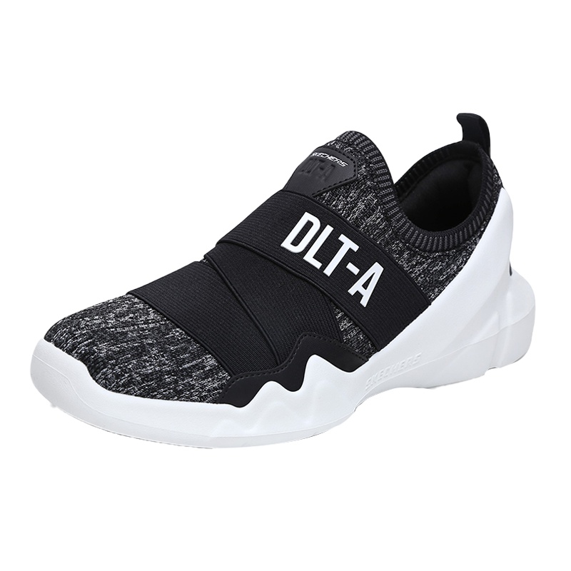 Skechers斯凯奇情侣男女新款DLTA一脚套潮熊猫鞋休闲鞋88888156