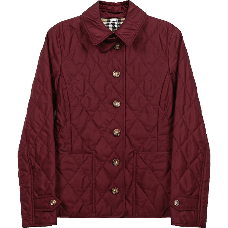 BURBERRY 博柏利 女款 聚酯纤维菱形绗缝棉服外套 80233221
