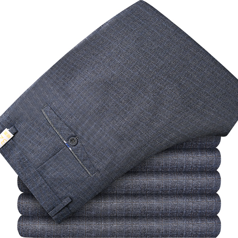 红豆男装 男士休闲裤 夏季男士休闲裤微弹修身针织长裤