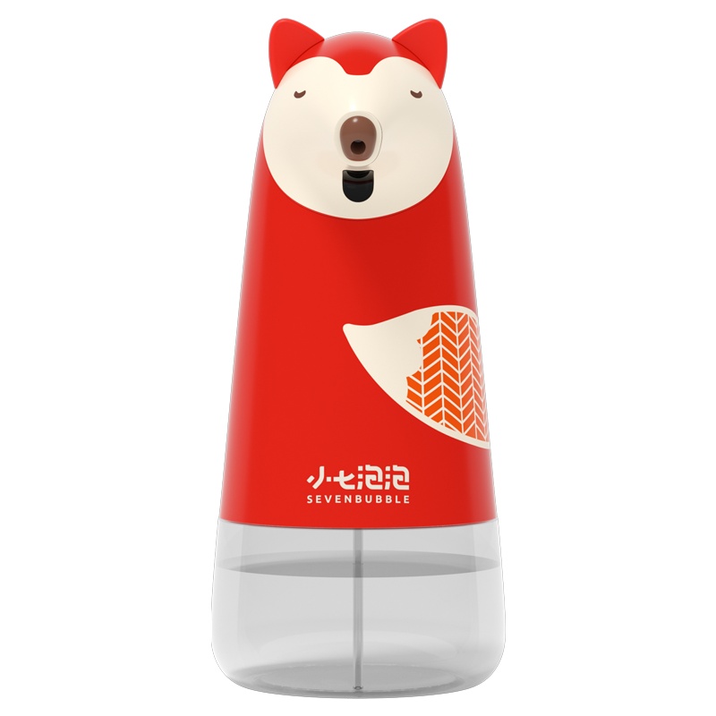 SEVENBUBBLE/小七泡泡儿童家用自动智能感应泡沫洗手机抑菌洗手液卡通造型-小狐狸
