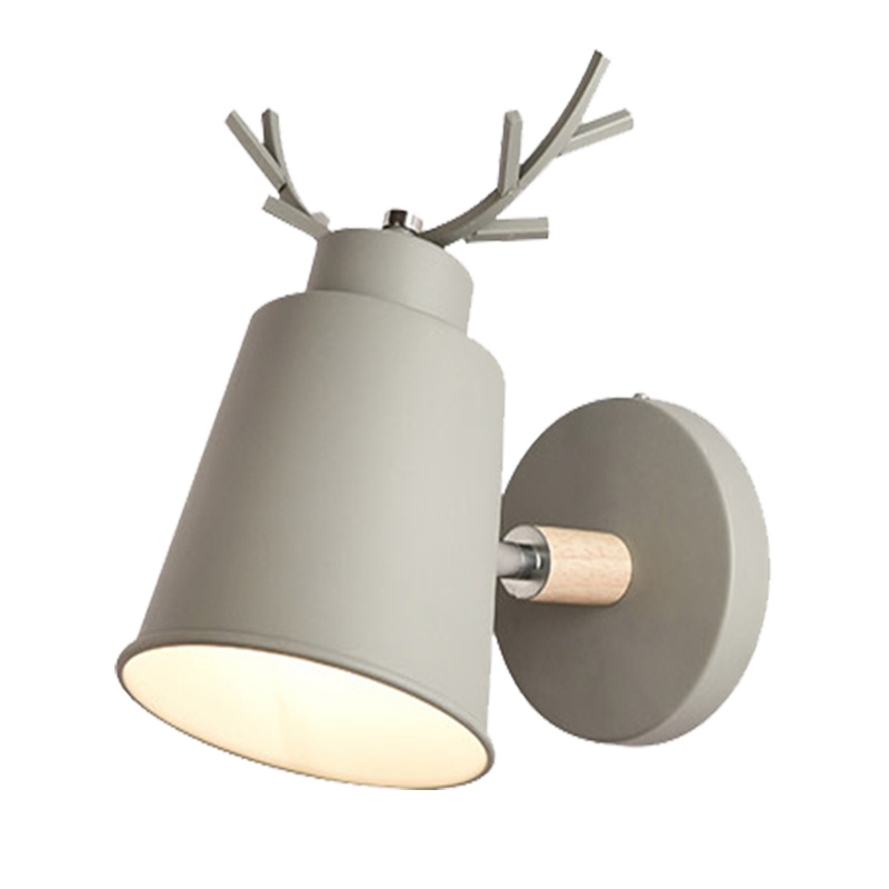 后现代网红床头灯古达儿童房马卡龙卧室阅读旋转壁灯北欧简约客厅