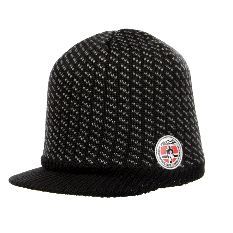 快乐狐狸（ActionFox）运动户外男女电脑提花针织保暖有檐毛线帽3533