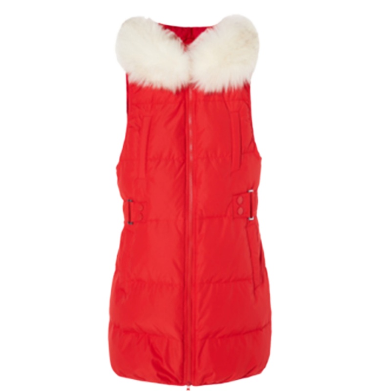 专柜同款拉贝缇羽绒马甲女士中长款拉夏贝尔2019冬季新款小个子羽绒服外套60008546