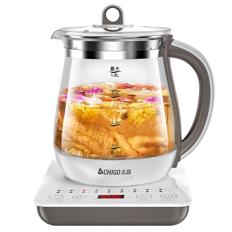 志高养生壶ZG-X1861自动加厚玻璃多功能家电花茶器水壶办公室小型