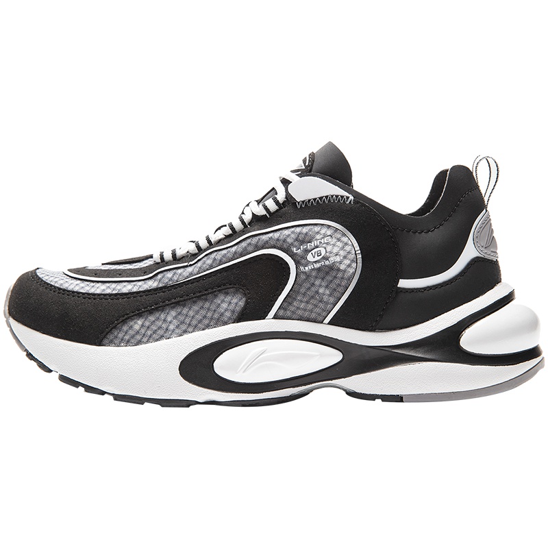 李宁女鞋跑步鞋复古厚底情侣鞋运动休闲运动鞋