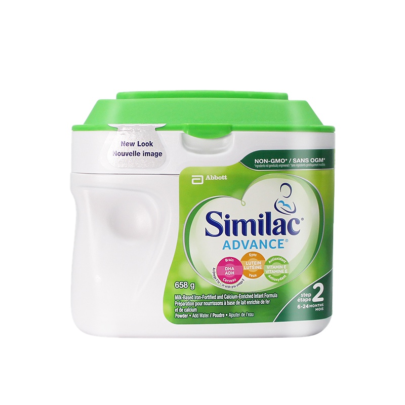 [效期20年3月][新品直降,团购更优惠]加拿大雅培similac2段高铁高钙奶粉非转基因658g 6-24个月