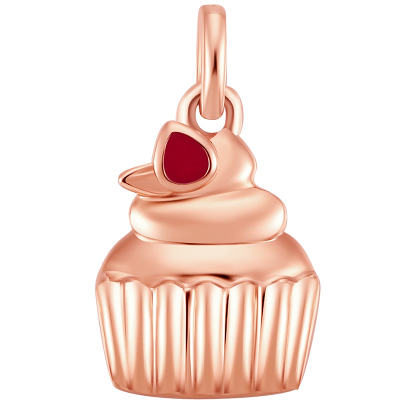 SOINLOVE LINE FRIENDS 18K玫瑰金 杯子蛋糕吊坠VE45