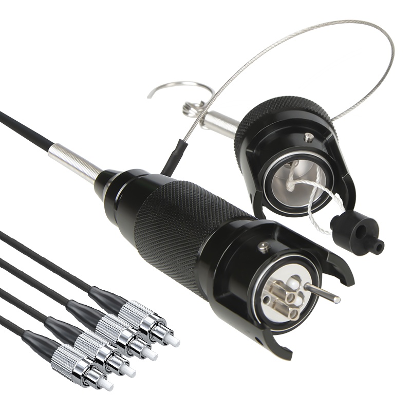 博扬(BOYANG)单模四芯室外光缆 铠装基站通信野外拉练抢修 一端航空头+FC头 3米 BY-4S-YFC3M