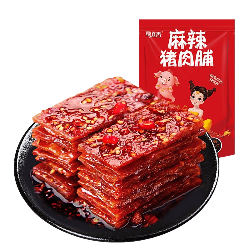 WQZY蜀道香麻辣猪肉脯65g*4