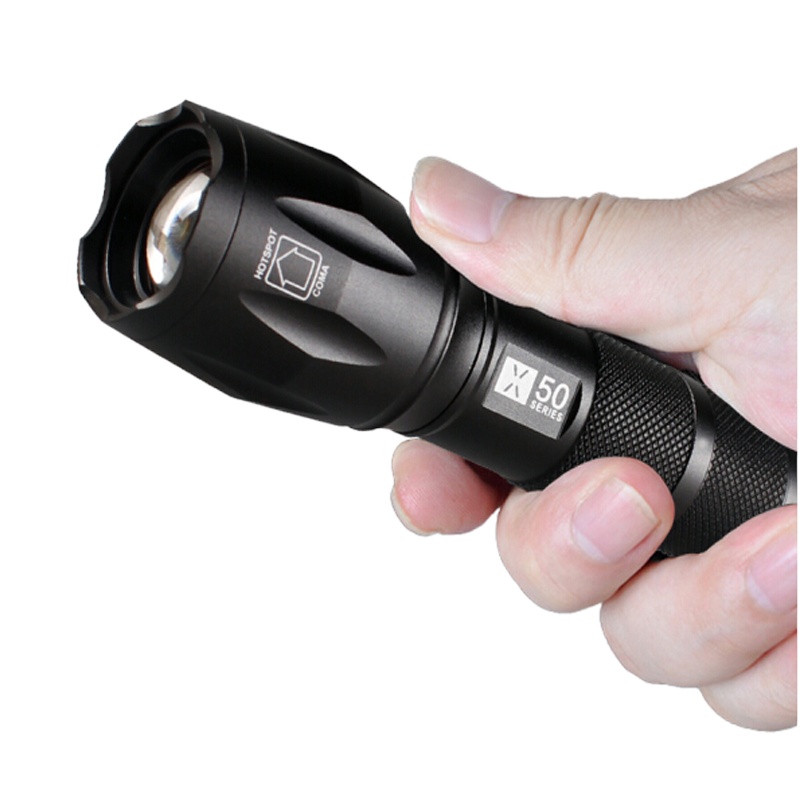 萃姿尔(TRESOR)X50 T6强光变焦手电筒迷你可充电远射超亮探照灯LED户外骑行家用GH