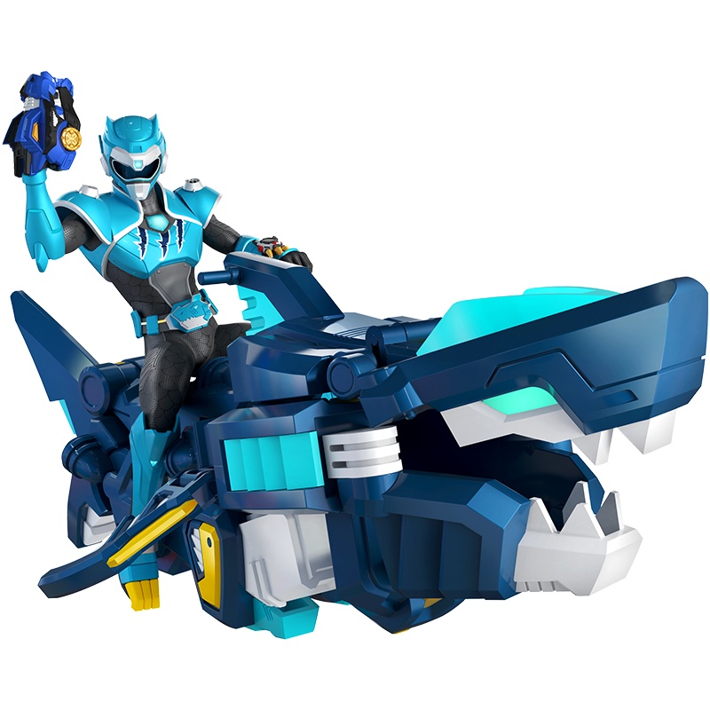 展高汇丰泰迷你特工队X玩具超级恐龙力量第二季金刚变形机器人恐龙男孩玩具儿童超变怒鲨机甲提拉卡8629