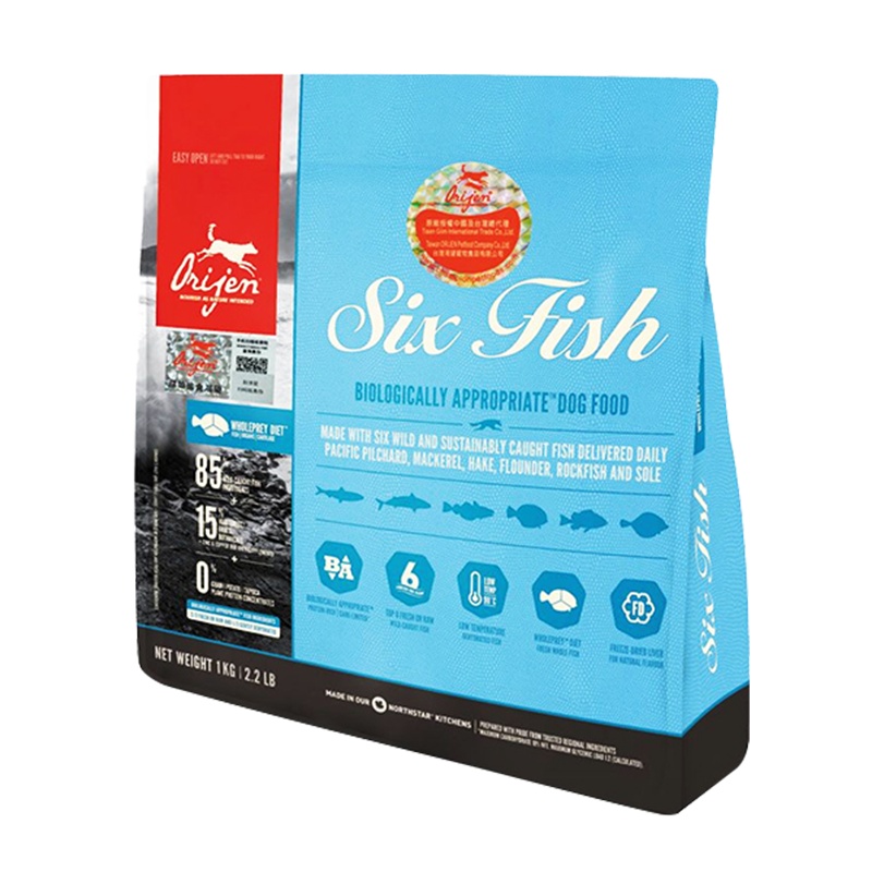 原始猎食渴望Orijen 经典六种鱼全猫粮 1kg加拿大进口增肥护肤猫主粮幼猫成猫猫干粮
