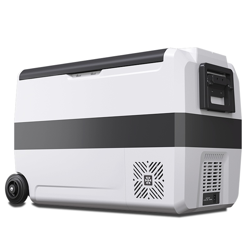 T50-车家两用LG进口压缩机冰虎50L制冷车载冰箱12v24v220V大容量手机控温冷冻冷藏分区拉杆便携货车轿车冰箱