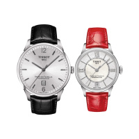 天梭(TISSOT)杜鲁尔系列情侣表 对表T099.207.16.118.00/T099.407.16.037.00