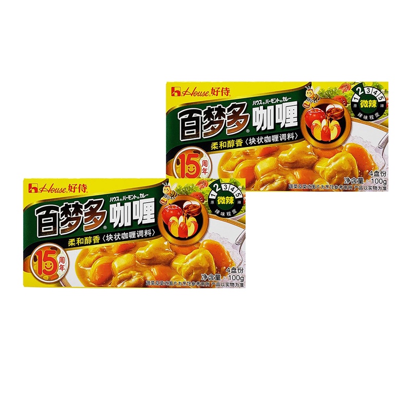 好侍 百梦多咖喱微辣100g*2
