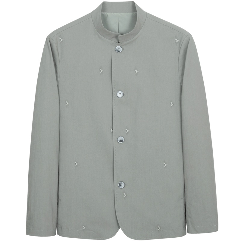 千纸鹤男装刺绣夹克外套2020春季新款中国风简约帅气上衣男39001