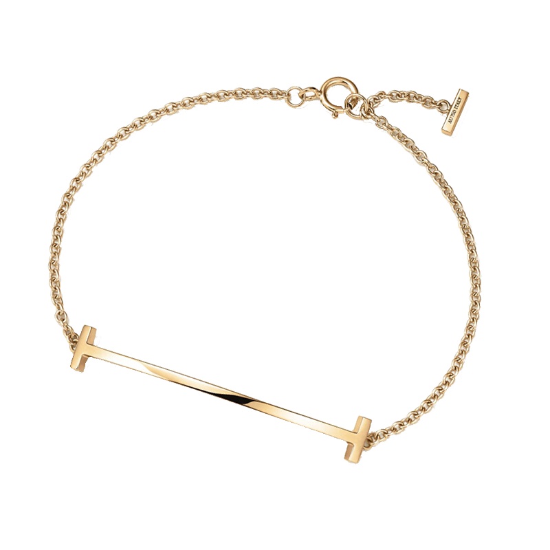 蒂芙尼 Tiffany & Co. T系列时尚笑脸金色手链 36667257