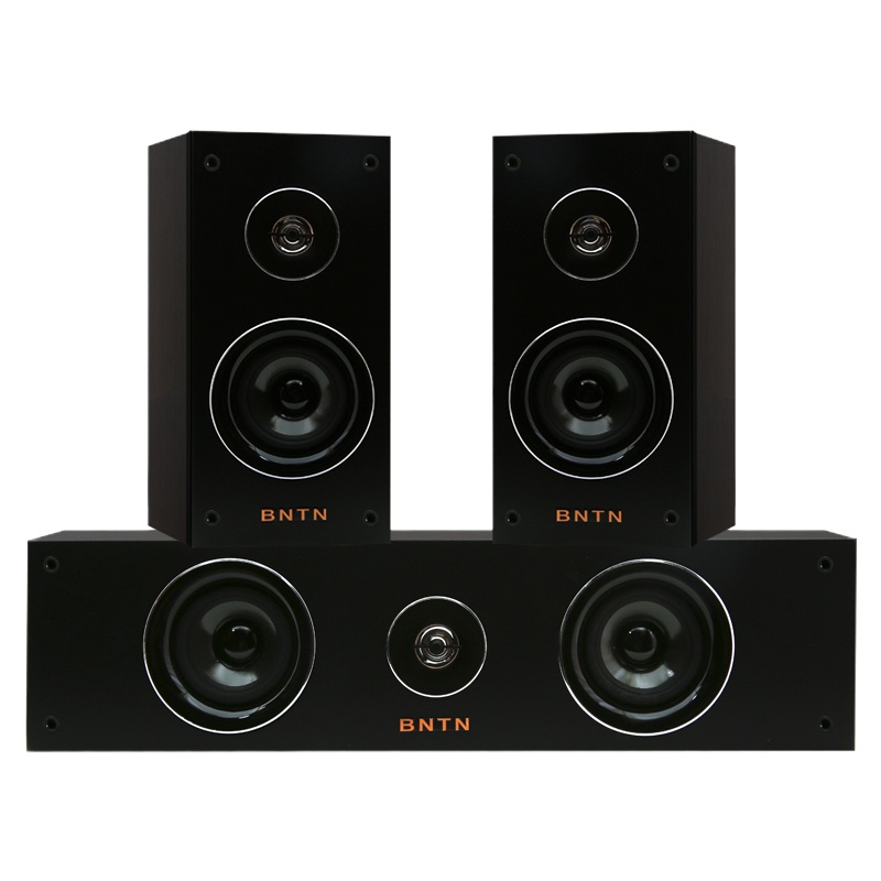 奔腾 (BNTN) 家庭影院中置环绕音箱时尚一号中环套装三件套上染倒针脚拉龙身节能