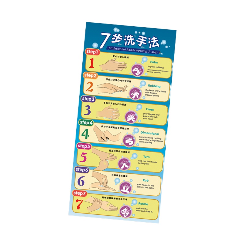 勤洗手立体贴纸套装 5张/套