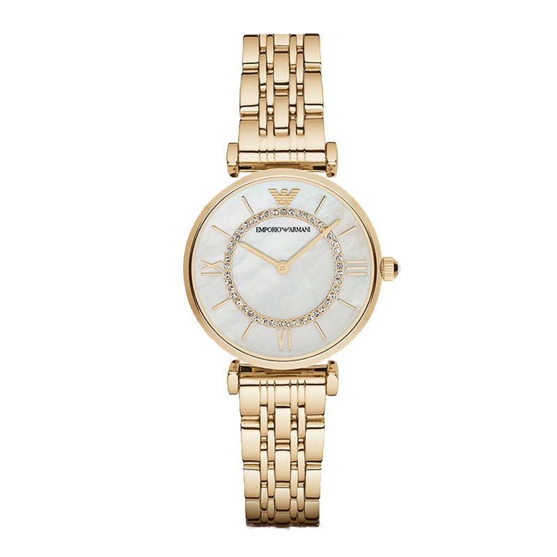 阿玛尼（Emporio Armani) 摩天轮女表时尚精致手表 石英表女 腕表 AR1907