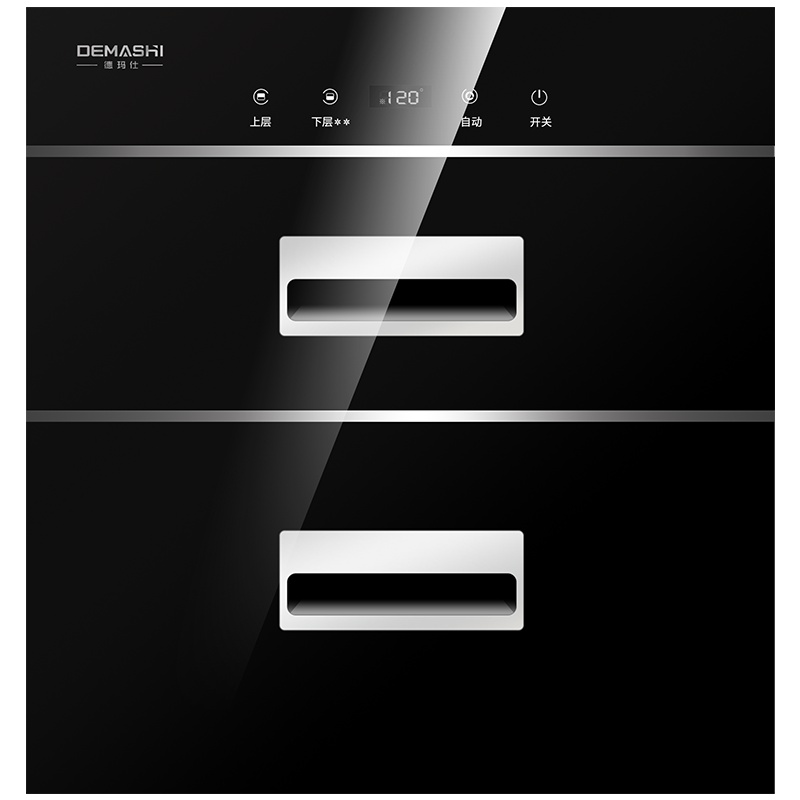 德玛仕(DEMASHI)二星级108升消毒柜 嵌入式 家用高温大容量消毒碗柜 厨房婴儿宝宝奶瓶消毒柜 ZTD108-2A